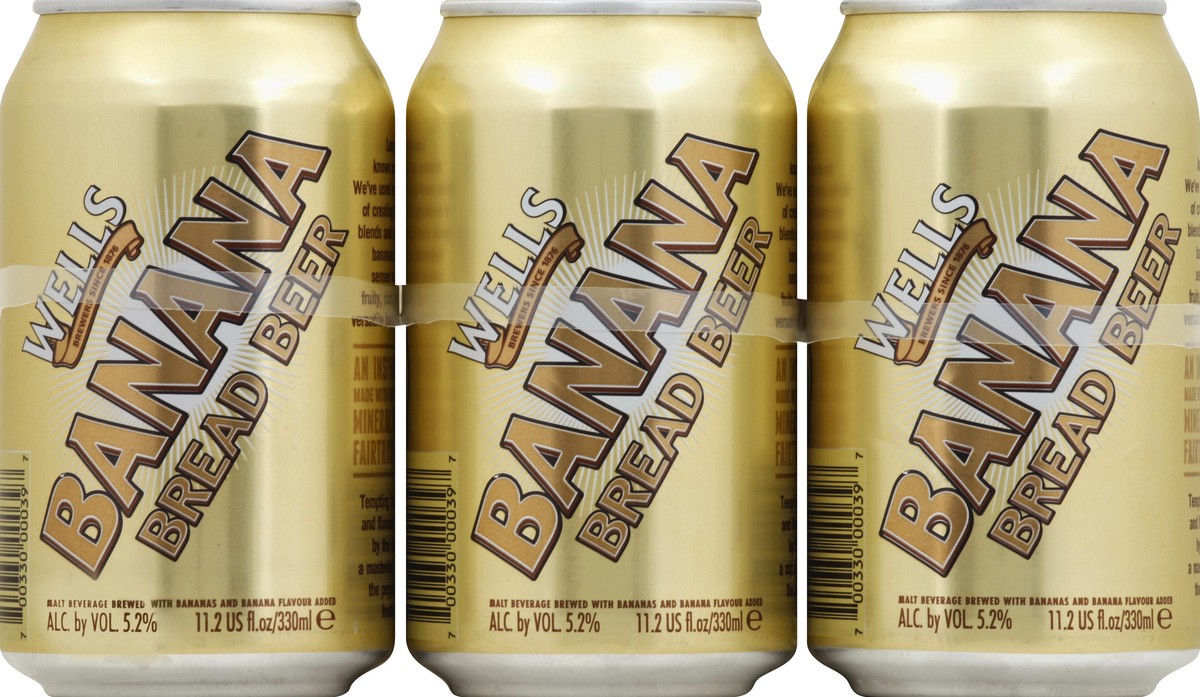 slide 1 of 4, Well's Banana Bread Beer, 6 ct; 11.2 fl oz