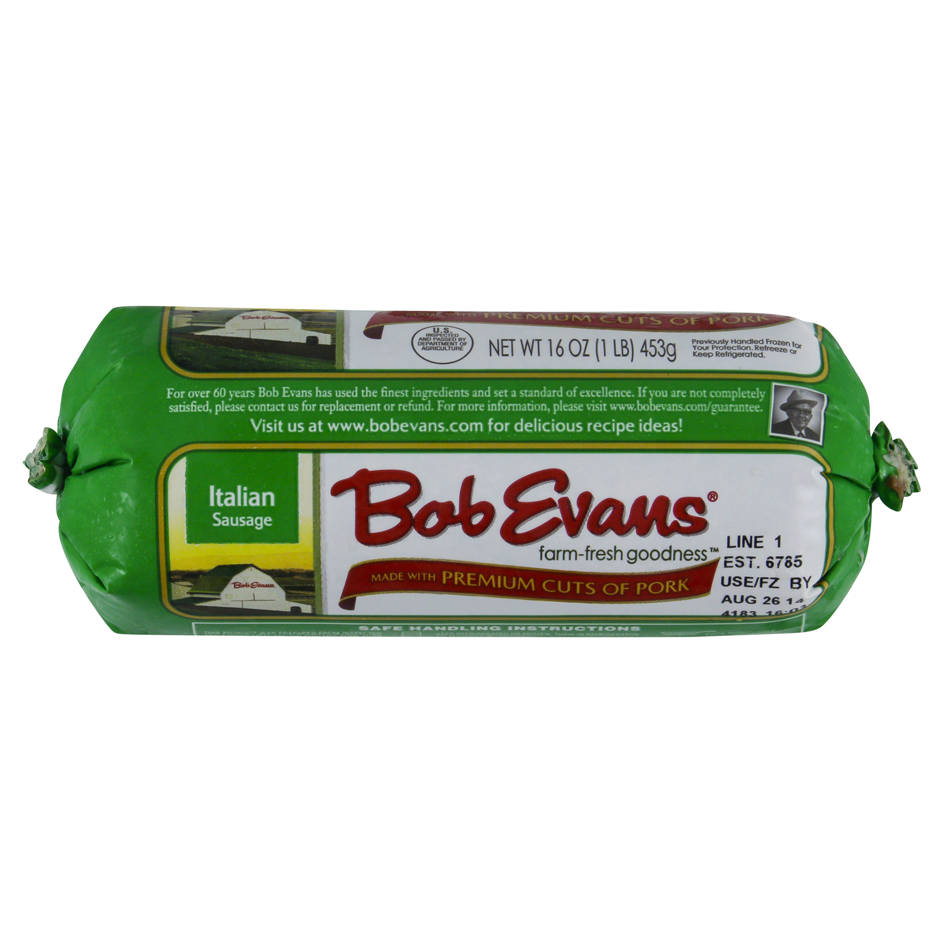 slide 13 of 13, Bob Evans Pork Sausage Roll, Italian, 16 oz, 16 oz