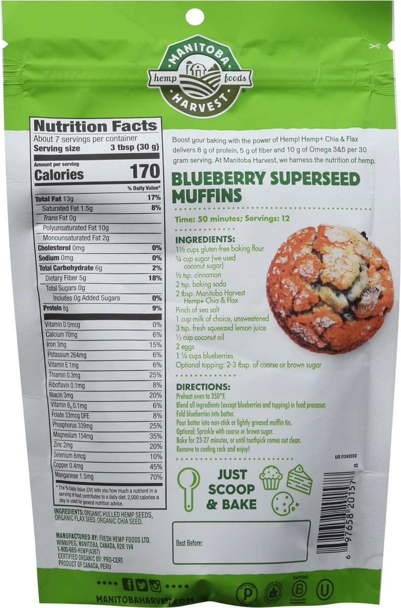 slide 12 of 14, Manitoba Harvest Hemp + Chia & Flax Organic Seed Mixture - 7 oz, 7 oz