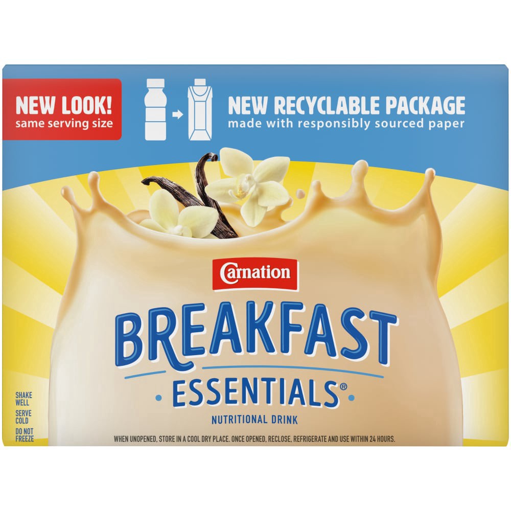 slide 3 of 4, Carnation Breakfast Essentials Classic French Vanilla Nutritional Drink - 12 ct; 8 fl oz, 12 ct; 8 fl oz