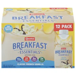 Carnation Breakfast Essentials Classic French Vanilla Nutritional Drink - 12 ct; 8 fl oz