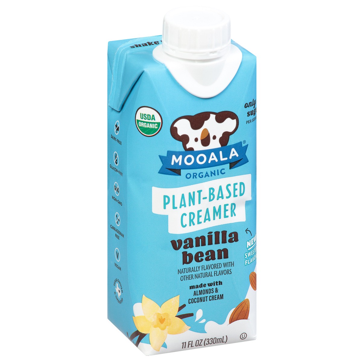 slide 2 of 14, Mooala Organic Plant-Based Vanilla Bean Creamer 11 fl oz, 11 fl oz