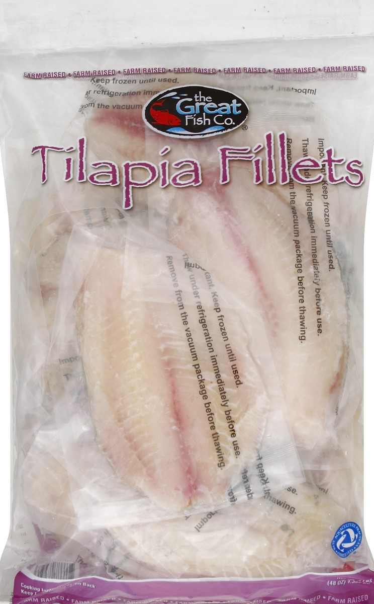 slide 4 of 5, The Great Fish Co. The Great Fish Co Great Fish Tilapia Fillets, 3 lb