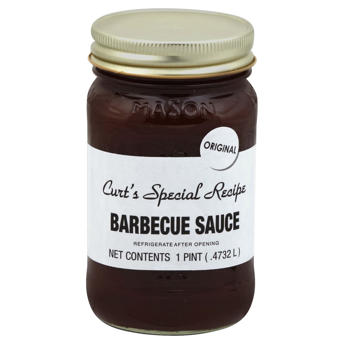 slide 2 of 2, Curts Special Recipe Barbecue Sauce 1 pt, 1 pint