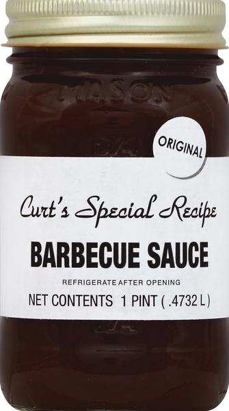 slide 1 of 1, Curt's Special Recipe Barbecue Sauce Original, 1 pint
