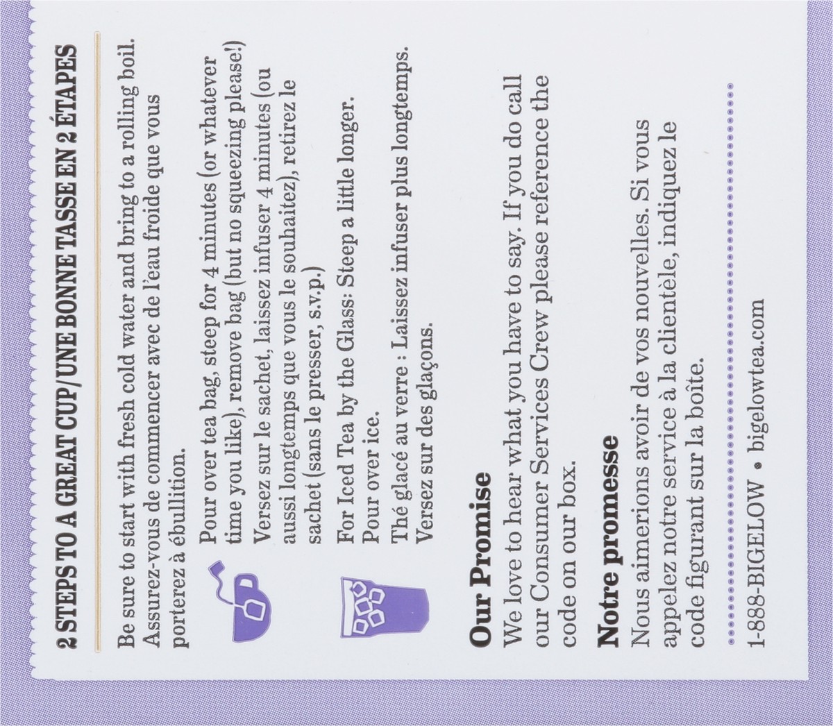 slide 5 of 11, Bigelow Lavender Chamomile plus Probiotics (F), Caffeine Free Herbal Tea, tea bags, 18 TB, 18 individually wrapped tea bags, 1 ct