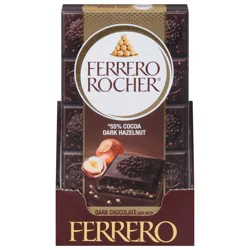 Ferrero Rocher 55% Cocoa Dark Hazelnut Dark Chocolate Bar 1 ea
