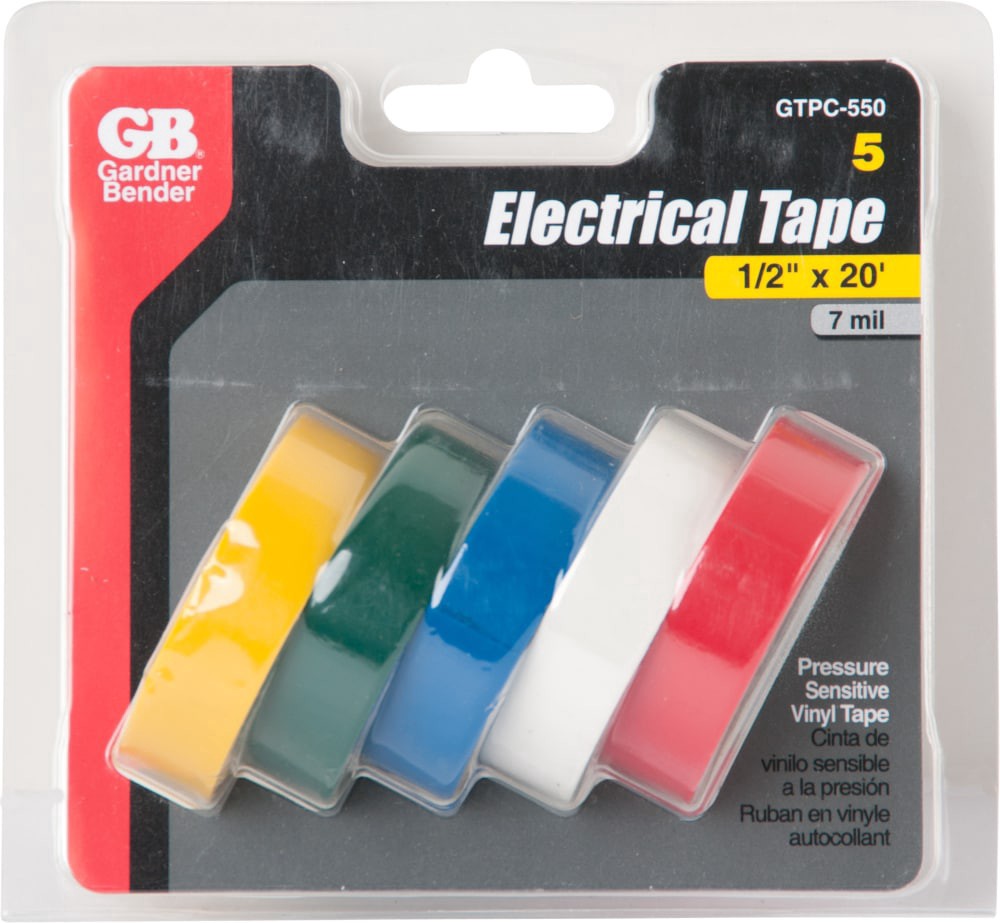 slide 2 of 3, Gardner Bender Electrical Tape - Assorted, 5 ct