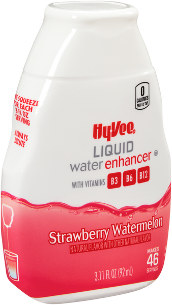 slide 1 of 1, Hy-Vee Strawberry Watermelon Liquid Water Enhancer - 3.11 fl oz, 3.11 fl oz