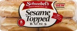 Schwebel's Sesame Topped Sliced Buns 8 ea