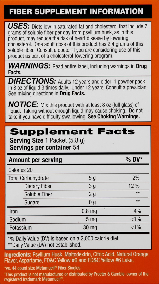 slide 3 of 12, CVS Health Sugar-Free Daily Fiber Single Dose Packs, 54 Ct, 45 ct; 0.21 oz; 5.85 gram