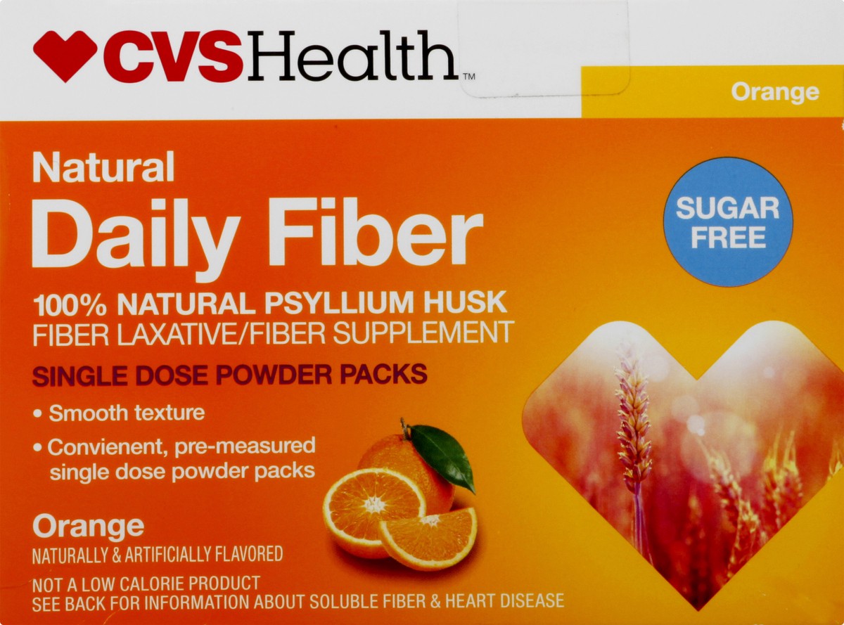 slide 9 of 12, CVS Health Sugar-Free Daily Fiber Single Dose Packs, 54 Ct, 45 ct; 0.21 oz; 5.85 gram