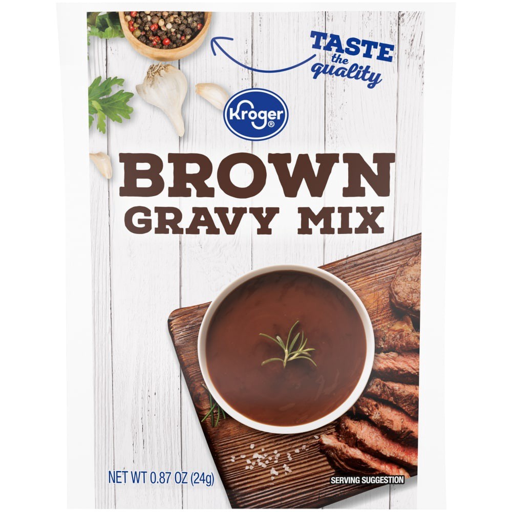 slide 1 of 2, Kroger Brown Gravy Mix, 0.87 oz
