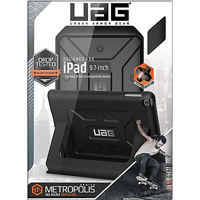 slide 1 of 1, Urban Armor Gear Metropolis Folio Ipad 9.7 Black, 1 ct