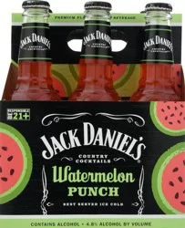 Jack Daniel's Watermelon Punch Country Cocktails 6 - 10 fl oz Bottles