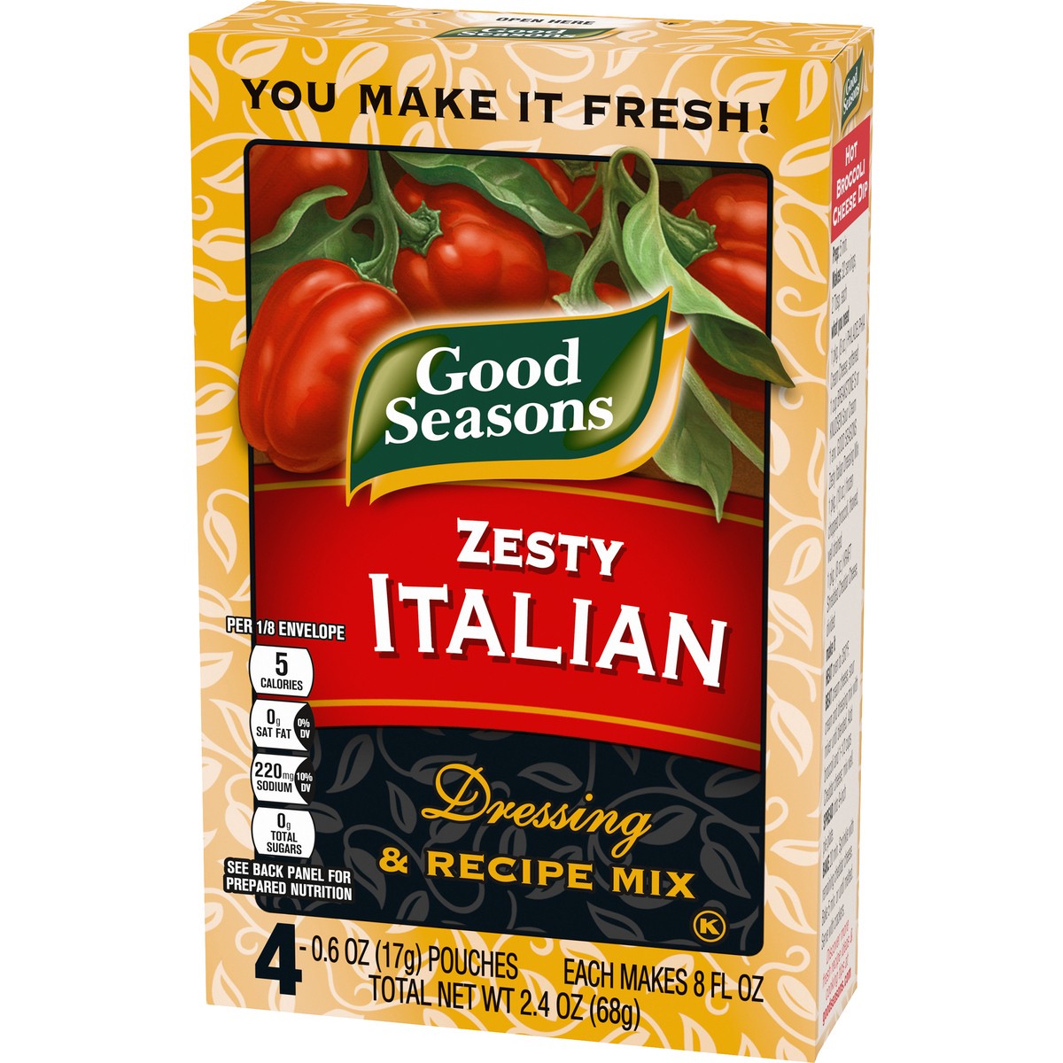 slide 6 of 9, Good Seasons Zesty Italian Dressing & Recipe Seasoning Mix, 4 ct Packets, 4 ct