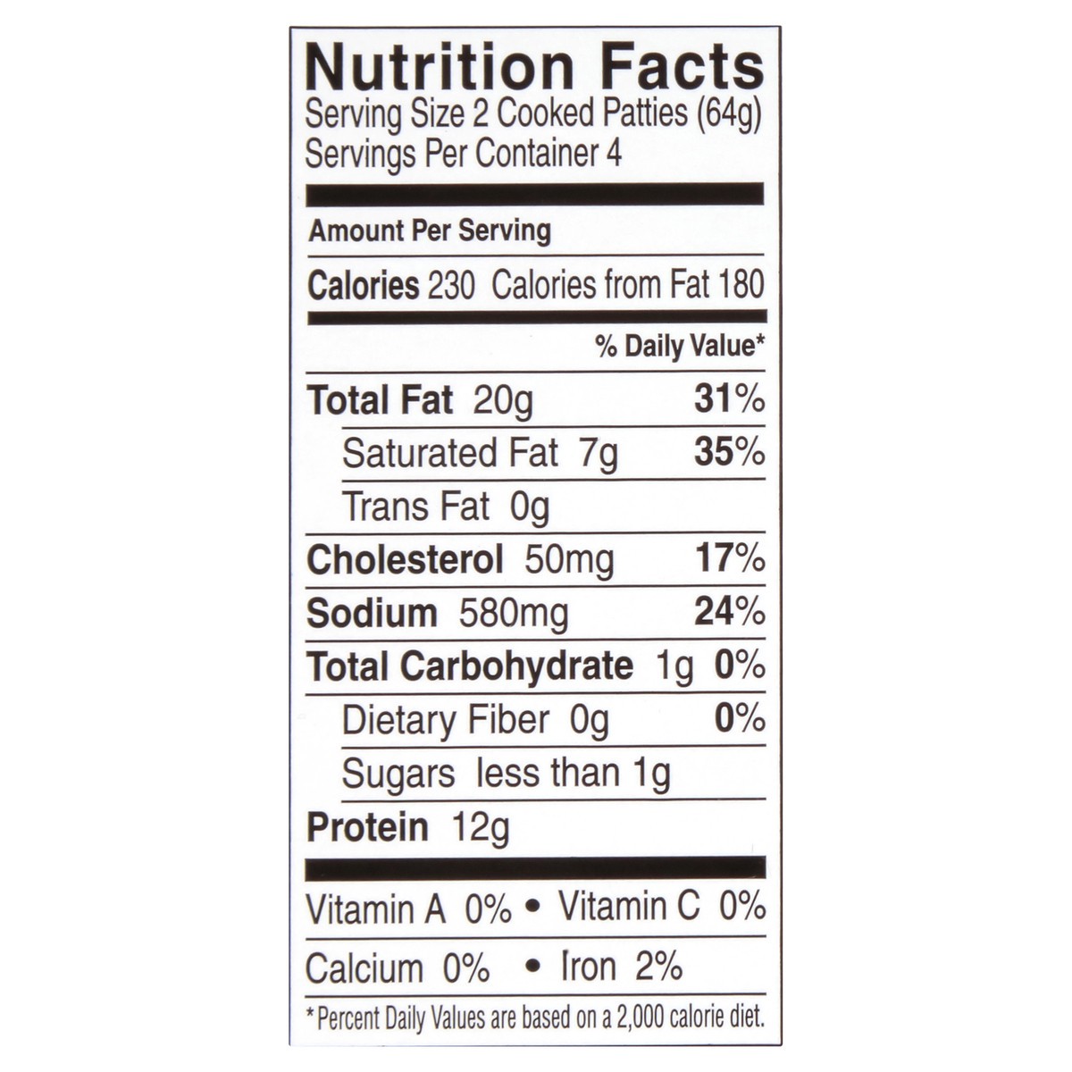 slide 4 of 8, Jimmy Dean Premium All-Natural* Pork Breakfast Sausage Patties, 8 Count, 340.19 g