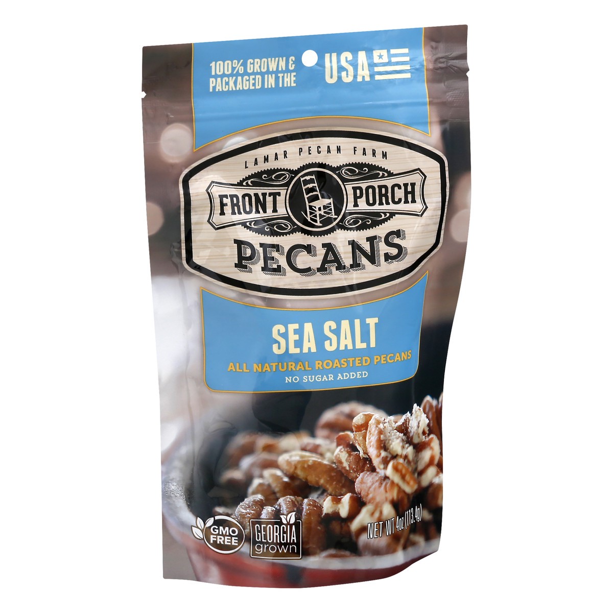 slide 4 of 9, Front Porch Sea Salt Pecans 4 oz, 4 oz