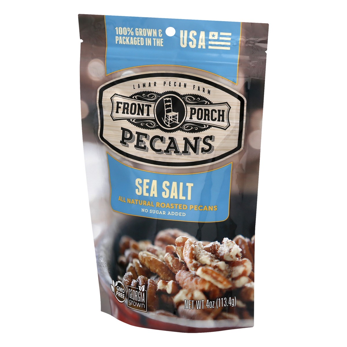 slide 9 of 9, Front Porch Sea Salt Pecans 4 oz, 4 oz