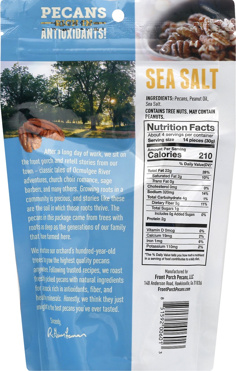 slide 5 of 9, Front Porch Sea Salt Pecans 4 oz, 4 oz