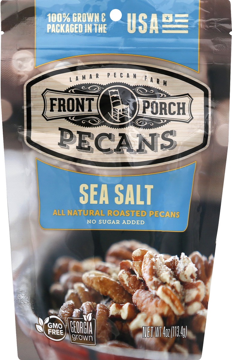 slide 6 of 9, Front Porch Sea Salt Pecans 4 oz, 4 oz