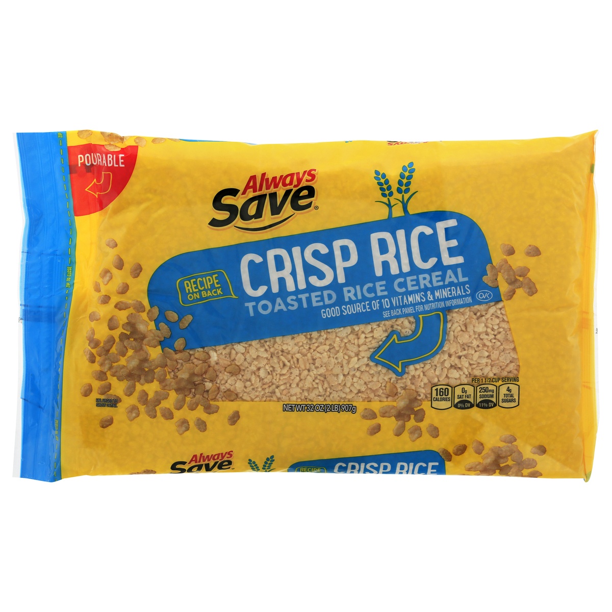 slide 1 of 1, Always Save Crisp Rice Cereal, 32 oz