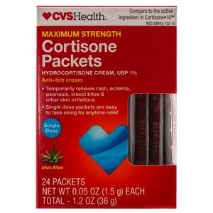 slide 1 of 1, CVS Health Hydrocortisone Packette To Go, 24 ct; 1.2 oz
