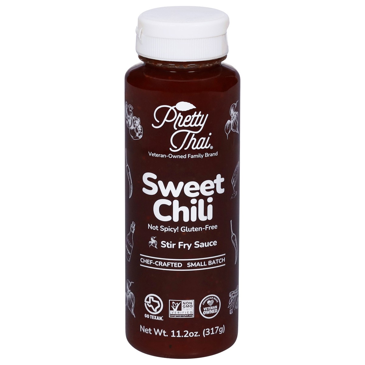 slide 1 of 14, Pretty Thai Gluten-Free Not Spicy! Sweet Chili Stir Fry Sauce 11.2 oz, 12.2 fl oz