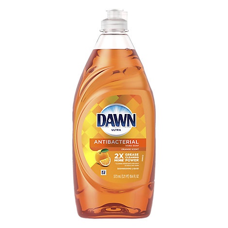 slide 1 of 1, Dawn Ultra Dishwashing Liquid Antibacterial Orange Scent Bottle, 19.4 fl. oz.