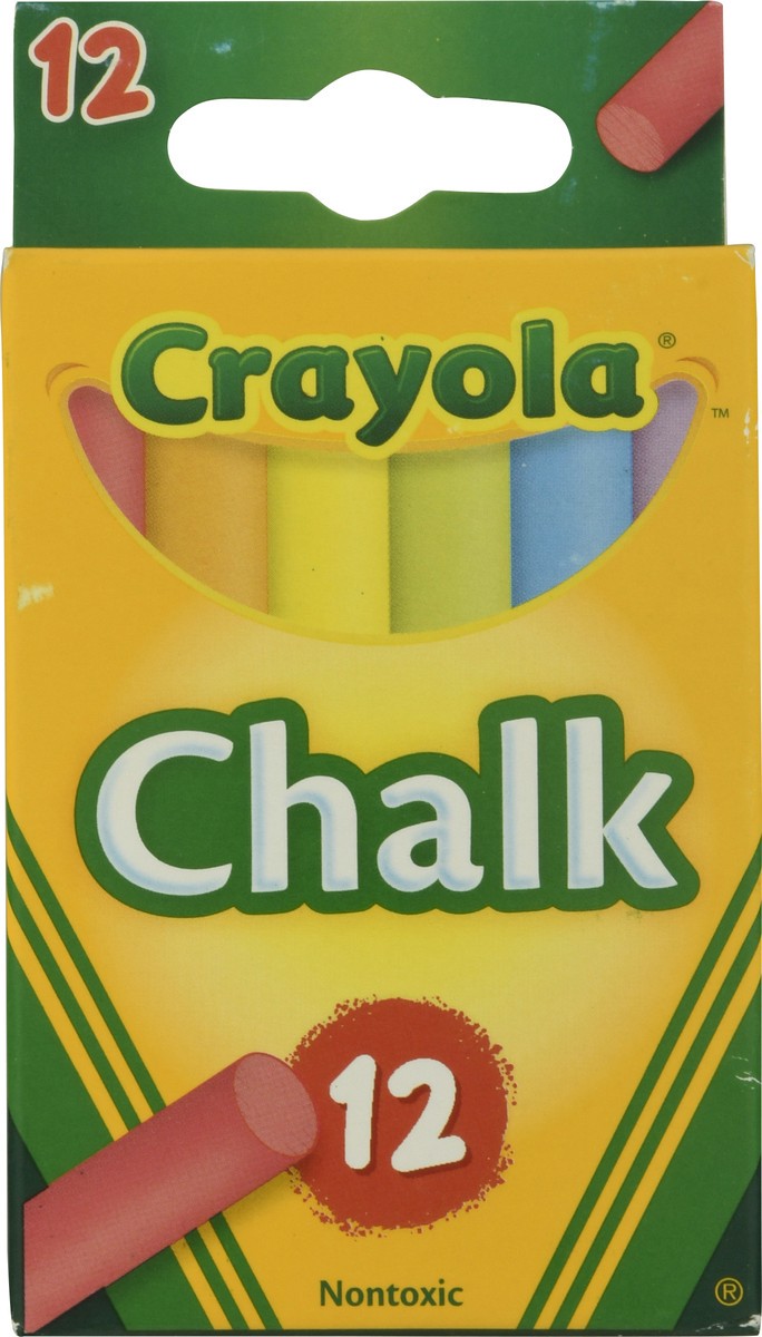 slide 1 of 77, Crayola Chalk - Multicolor, 12 ct