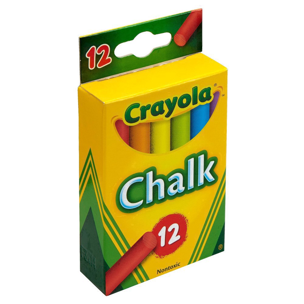 slide 57 of 77, Crayola Chalk - Multicolor, 12 ct