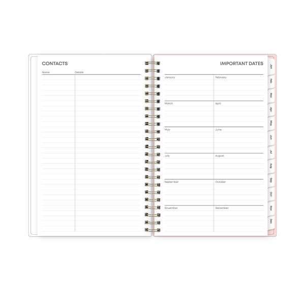 slide 6 of 8, Blue Sky 2026 Blue Sky Weekly/Monthly Planner, 5"" x 8"", Big Peony, January To December, 152667, 1 ct