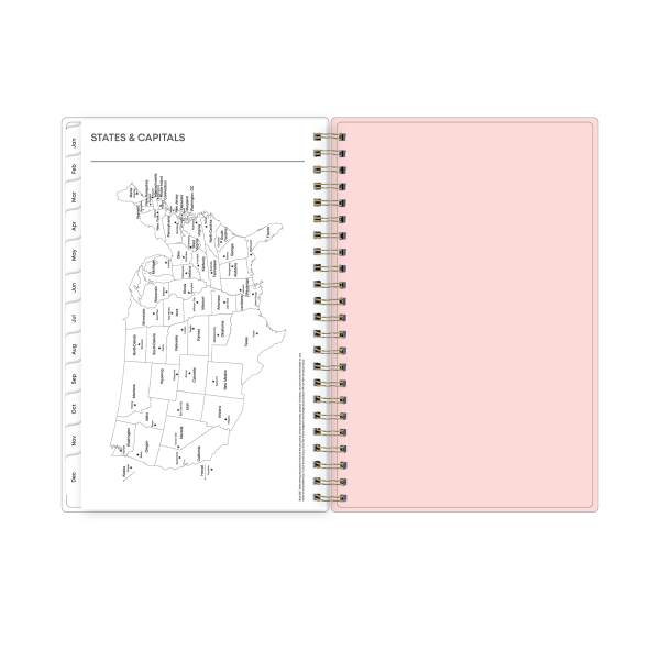 slide 7 of 8, Blue Sky 2026 Blue Sky Weekly/Monthly Planner, 5"" x 8"", Big Peony, January To December, 152667, 1 ct