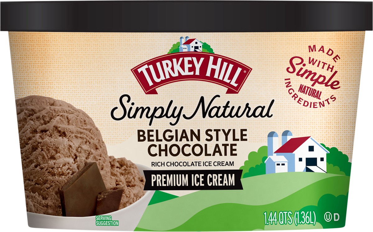 slide 2 of 2, Turkey Hill Belgian Style Chocolate, 1.44 qt