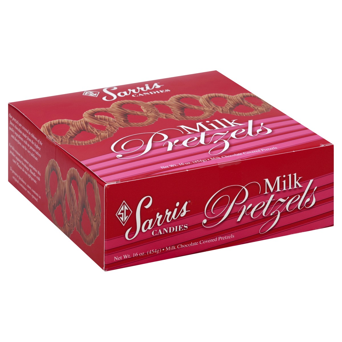 slide 2 of 5, Sarris Candies Sarris Pretzel Box Milk Choclt, 16 oz