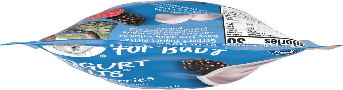 slide 8 of 9, Gerber Yogurt Melts® mixed berries, 1 oz