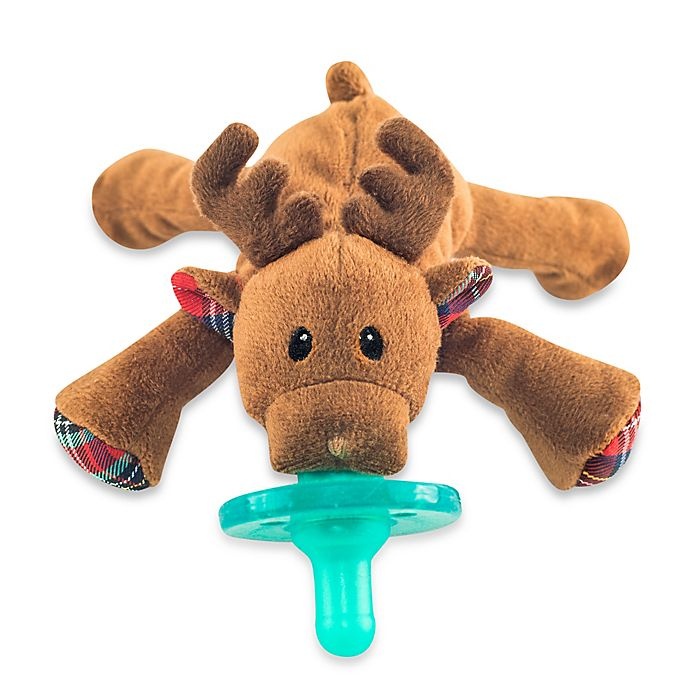 slide 1 of 1, WubbaNub Reindeer Infant Pacifier, 1 ct