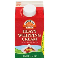 C.F. Burger Creamery Heavy Whipping Cream 1 pt