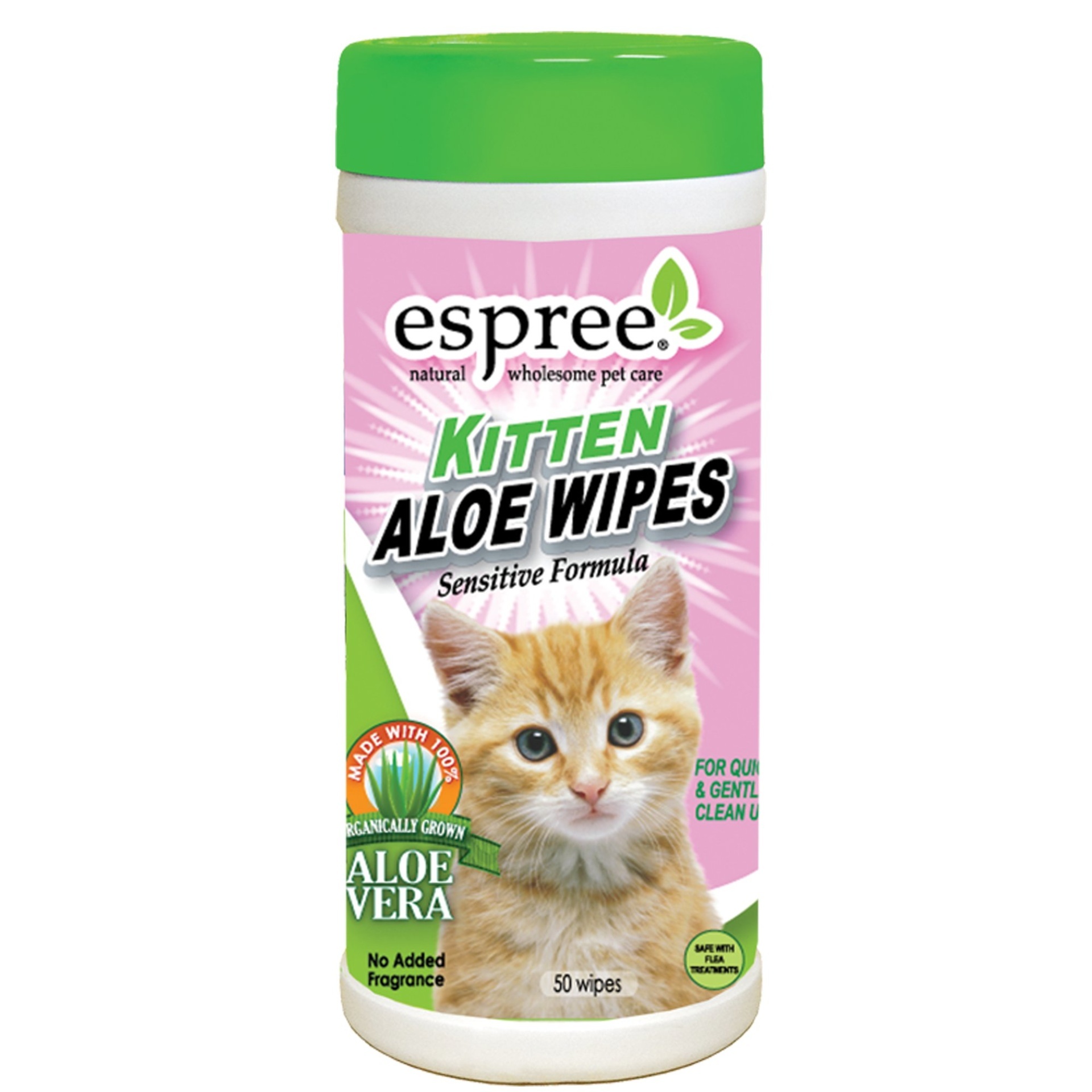 slide 1 of 1, Espree Kitten Aloe Wipes, 50 ct