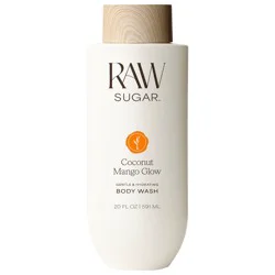 Raw Sugar Coconut Mango Glow Body Wash - Coconut + Mango - 20 fl oz