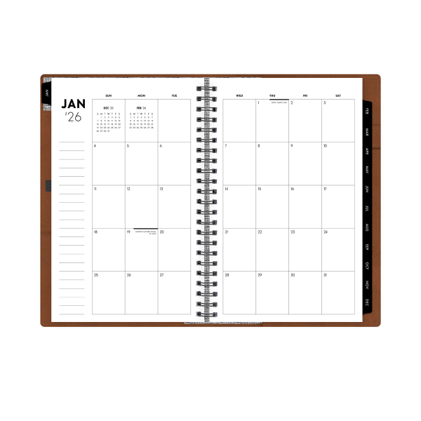 slide 2 of 8, Blue Sky 2026 Blue Sky Professional Weekly/Monthly Planner, 5"" x 8"", Tan, January To December, 152947, 1 ct