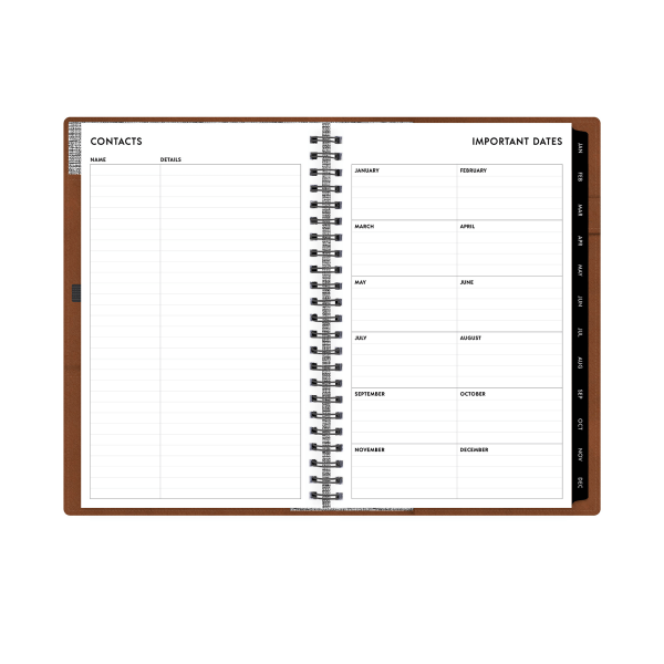 slide 8 of 8, Blue Sky 2026 Blue Sky Professional Weekly/Monthly Planner, 5"" x 8"", Tan, January To December, 152947, 1 ct