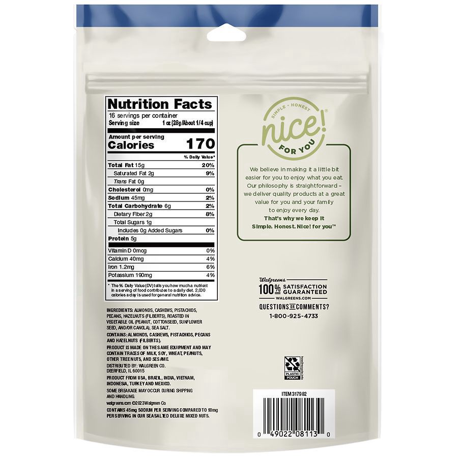 slide 2 of 5, Nice! Lightly Salted Deluxe Mixed Nuts, 16 oz