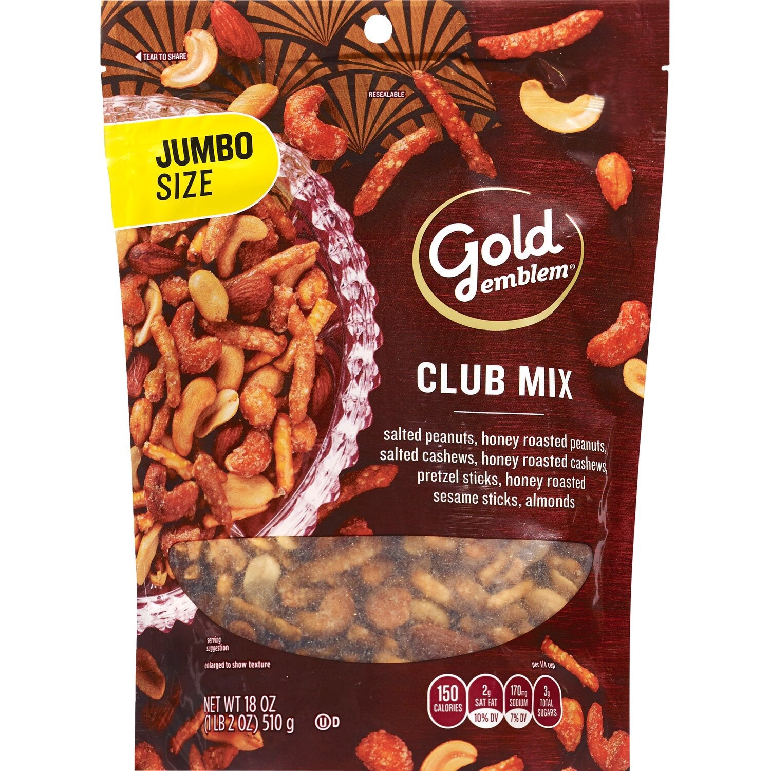 slide 1 of 1, Gold Emblem Club Mix, Jumbo Size, 18 Oz, 18 oz