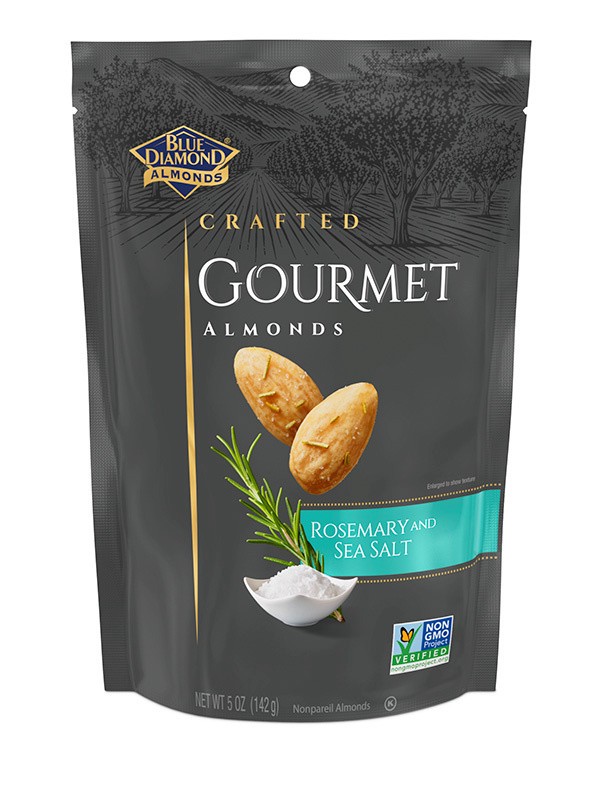 slide 1 of 2, Blue Diamond Rosemary Gourmet Snack Nuts, 5 oz