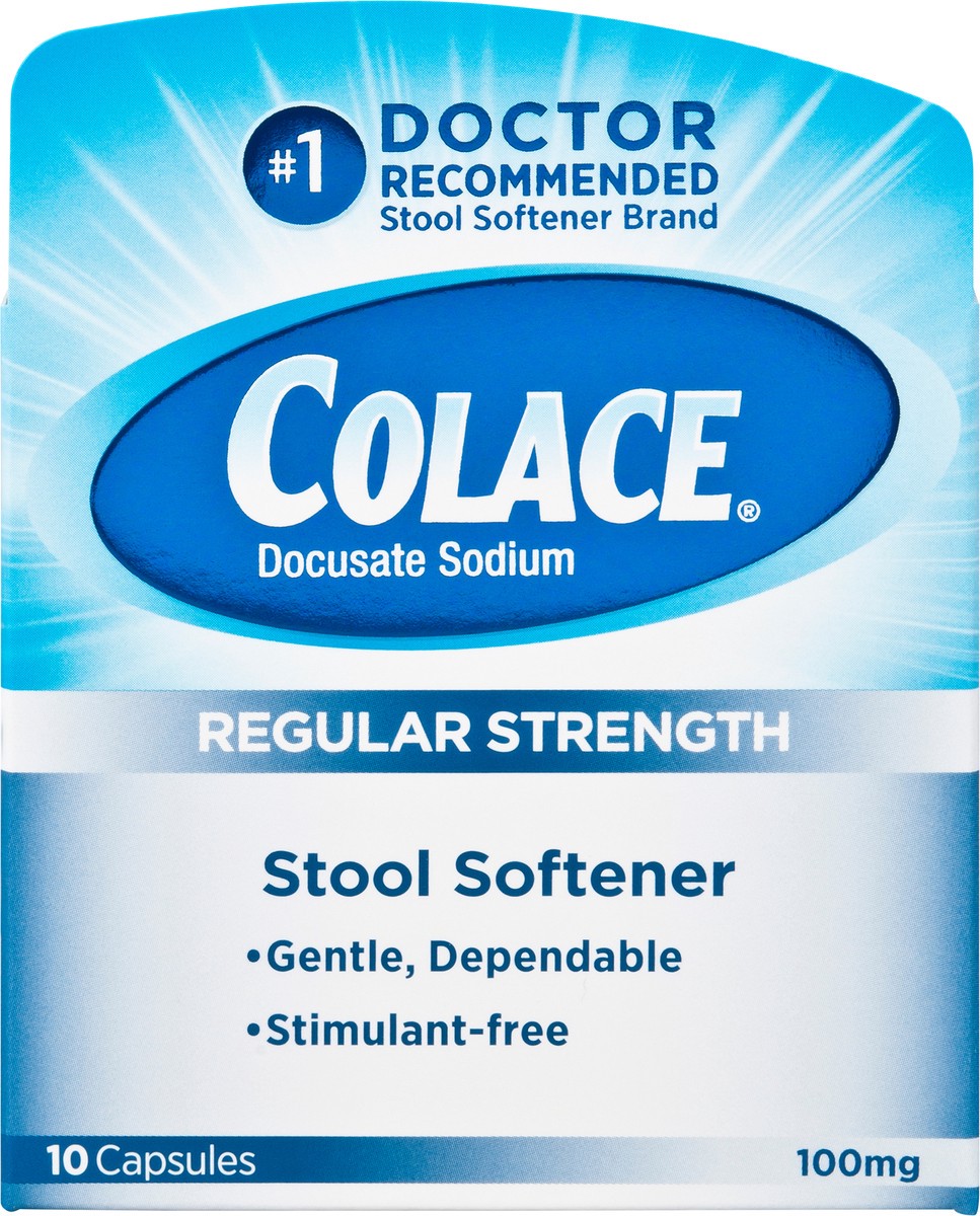 slide 7 of 7, Colace 100mg Capsules 10s, 10 ct