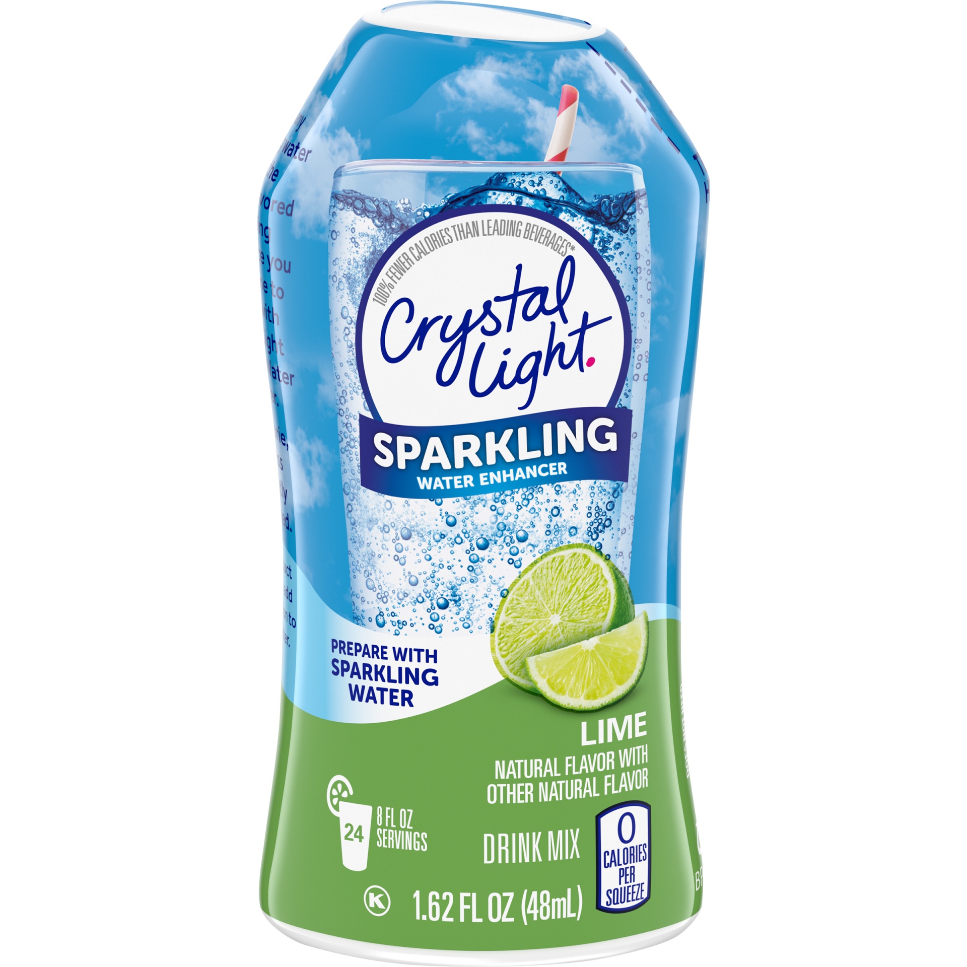 Crystal Light Lime Naturally Flavored Sparkling Water Enhancer Drink Mix 1.62 fl oz Shipt