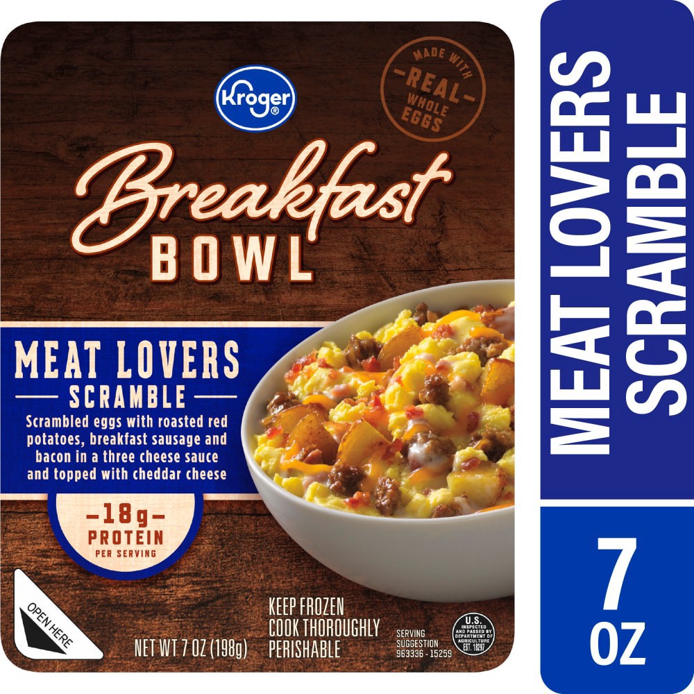 slide 2 of 4, Kroger® Meat Lovers Scramble Breakfast Bowl, 7 oz
