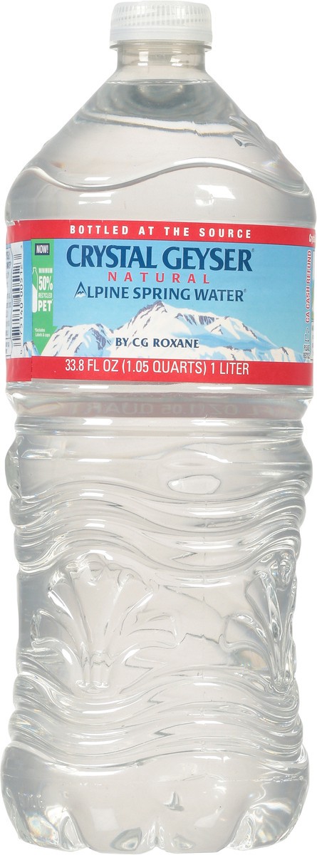 slide 6 of 9, Crystal Geyser Natural Alpine Spring Water 33.8 fl oz, 33 fl oz