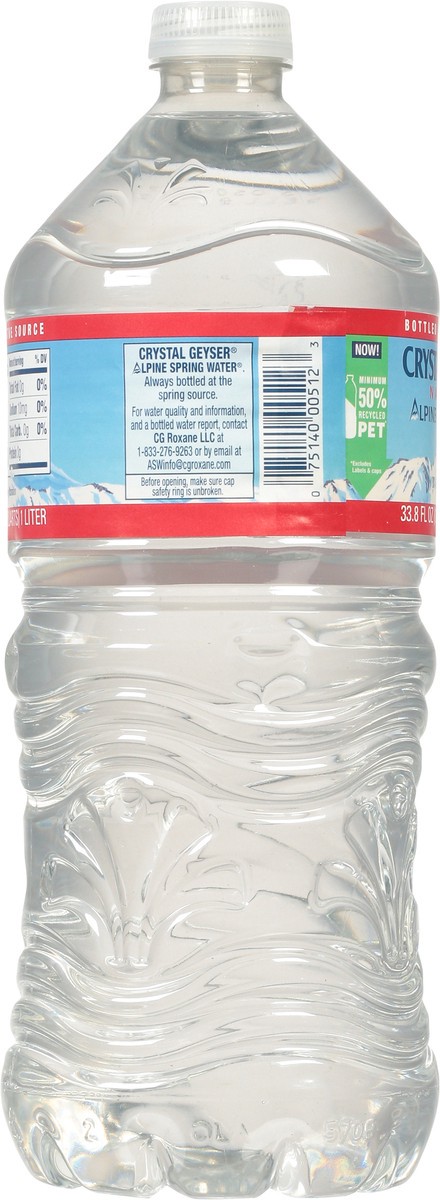 slide 3 of 9, Crystal Geyser Natural Alpine Spring Water 33.8 fl oz, 33 fl oz